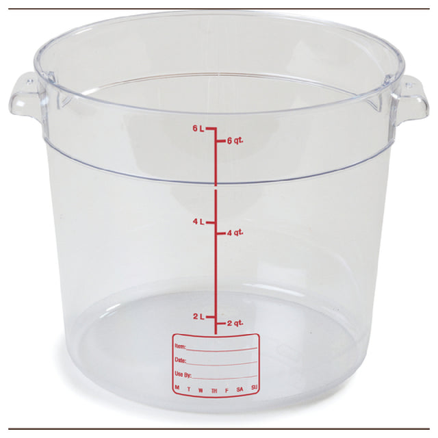 Carlisle 1076507 Carlisle StorPlus™ Food Storage Container 6 Qt. Round