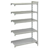 Cambro CPA243084S5PKG Camshelving® Premium Add-On Unit 24"W X 30"L X 84"H 5-tier