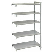 Cambro CPA246084S5PKG Camshelving® Premium Add-On Unit 24"W X 60"L X 84"H 5-tier