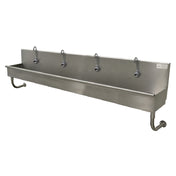 Advance Tabco 19-18-96EFADA Multiwash Hand Sink Wall Mounted With (4) Electronic Faucets