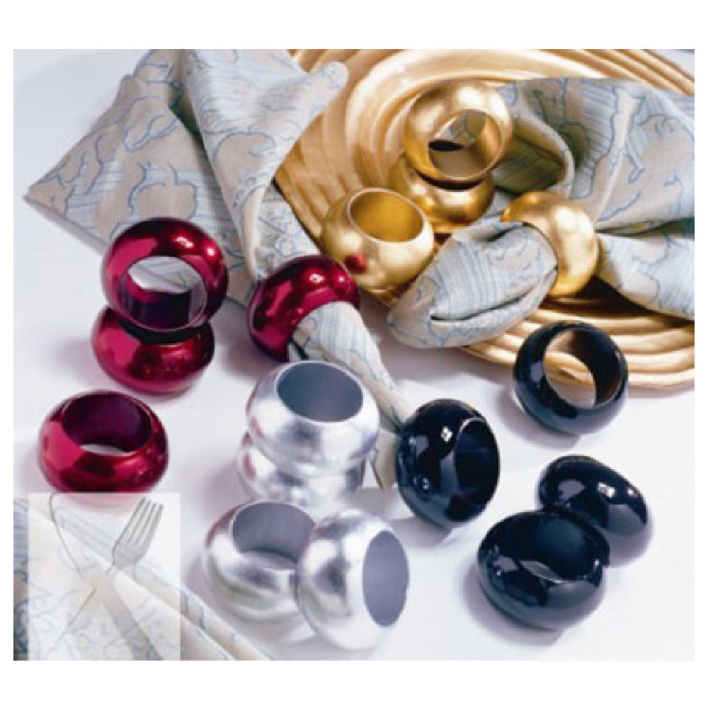 10 Strawberry St NAP-RED - Napkin Rings, Lacquer Red (sold In Case Pack ONLY) (Stocked)