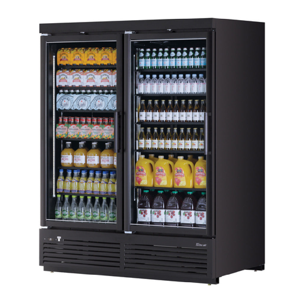 Turbo Air TJMR-55SDW(B)-N Super Deluxe Refrigerated Merchandiser Two-section 62 Cu. Ft.