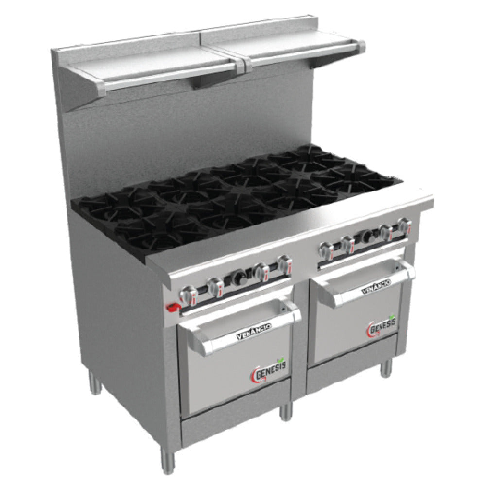 Venancio G722CO-72B_LP Genesis Series Restaurant Range Gas 72"W