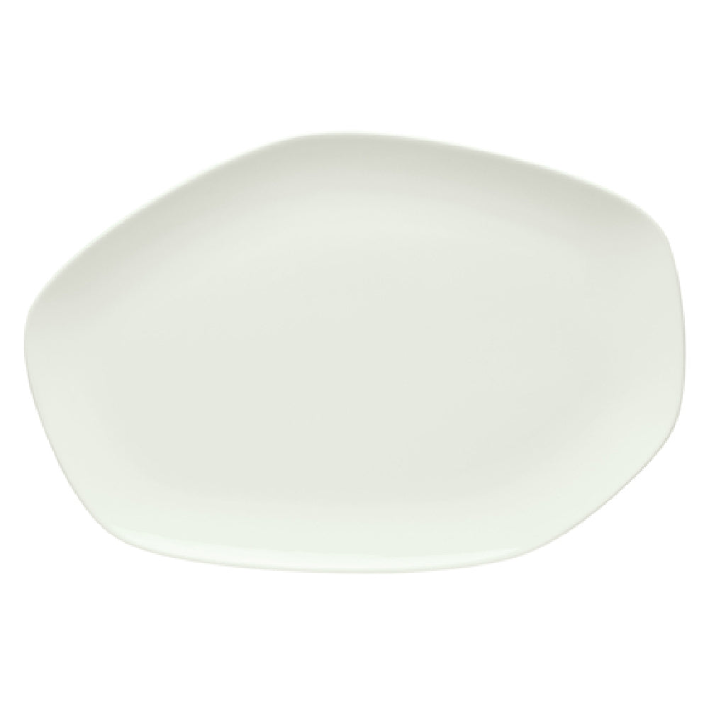 Libbey 9212640 (Formerly Syracuse China) Platter 15-3/4" X 10-1/2" Organic Shape