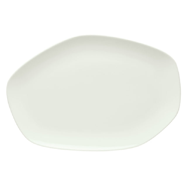 Libbey 9212640 (Formerly Syracuse China) Platter 15-3/4" X 10-1/2" Organic Shape