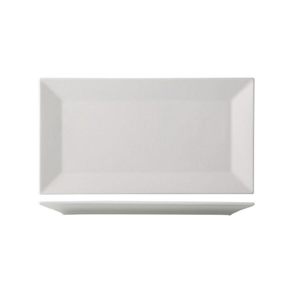 CAC China NGA-14 Niagara Platter 13"L X 7-1/4"W X 3/4"H Rectangular