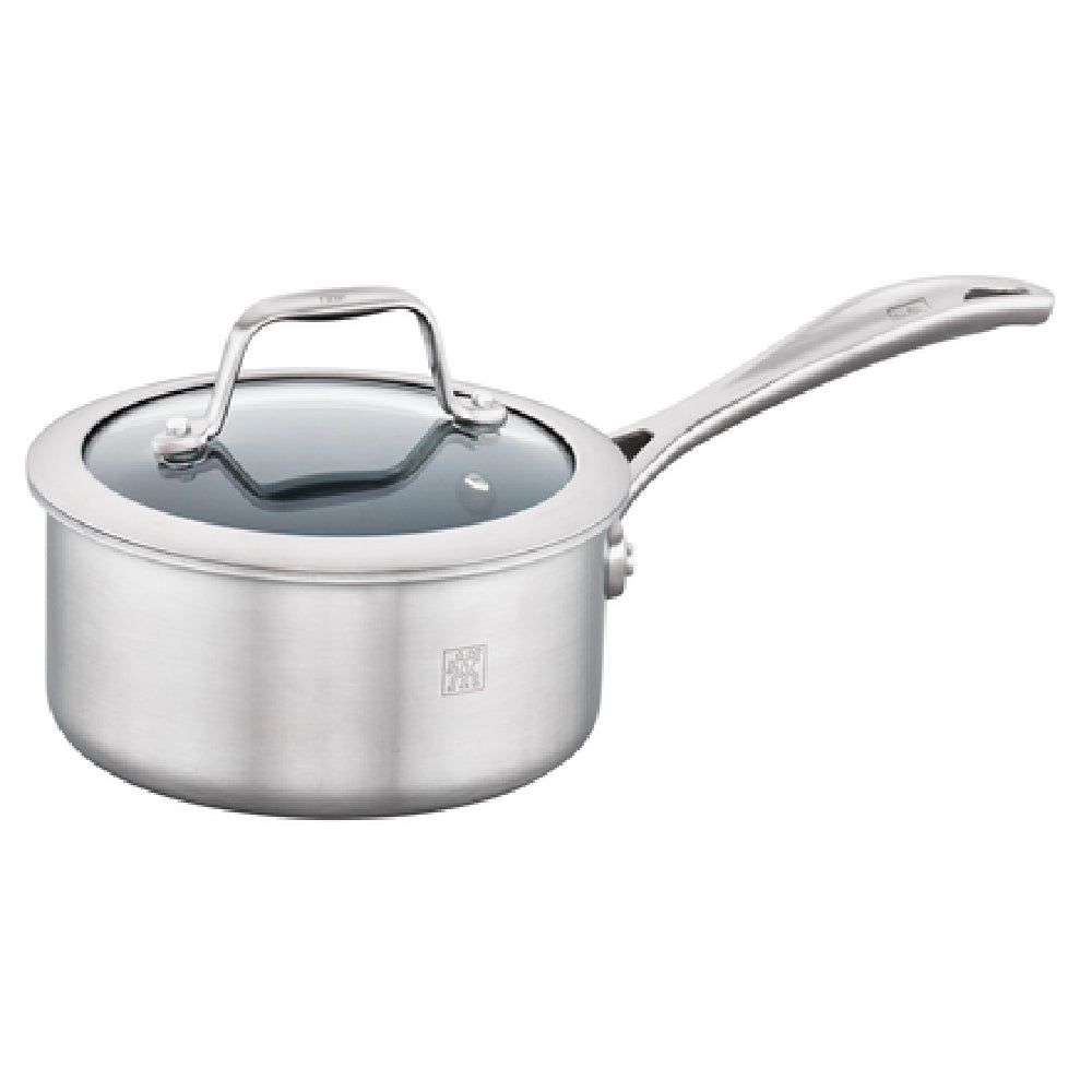 Zwilling 66735-140 Clad CFX Saucepan 1 Qt. With Tempered Glass Strainer Lid