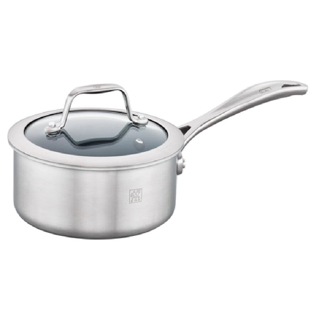 Zwilling 66735-140 Clad CFX Saucepan 1 Qt. With Tempered Glass Strainer Lid