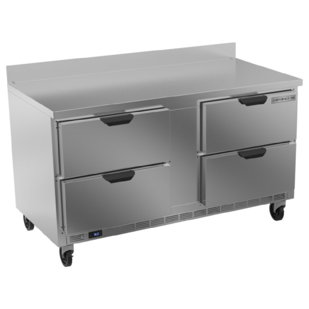 Beverage Air WTRD60AHC-4 Worktop Refrigerator Two-section 35-1/2" Working Height