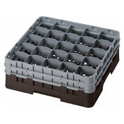 Cambro 25S534167 Camrack® Glass Rack With (2) Soft Gray Extenders Full Size