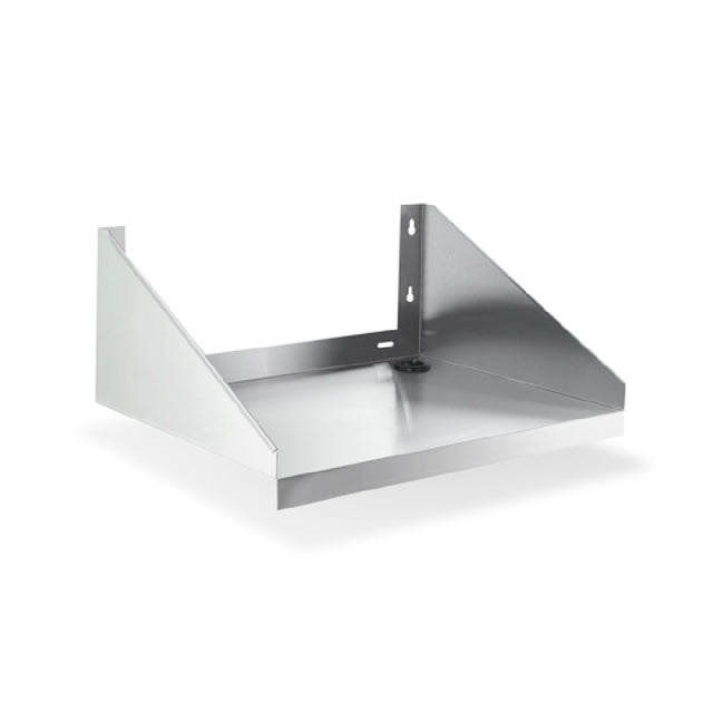 Steel Works Stainless SWWMS-2418 Wall Mount Microwave Shelf 24" X 18" X 10"H 18ga/430 Stainless Steel