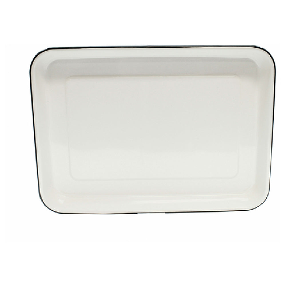 TableCraft Products 80012 - Enamelware Collection™ Serving Tray, 16" X 11-1/2" X 1-1/2"