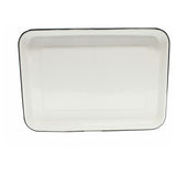 TableCraft Products 80012 - Enamelware Collection™ Serving Tray, 16" X 11-1/2" X 1-1/2"
