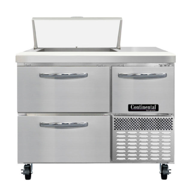 Continental Refrigerator RA43SN6-D Refrigerated Base Shallow Depth Sandwich Unit