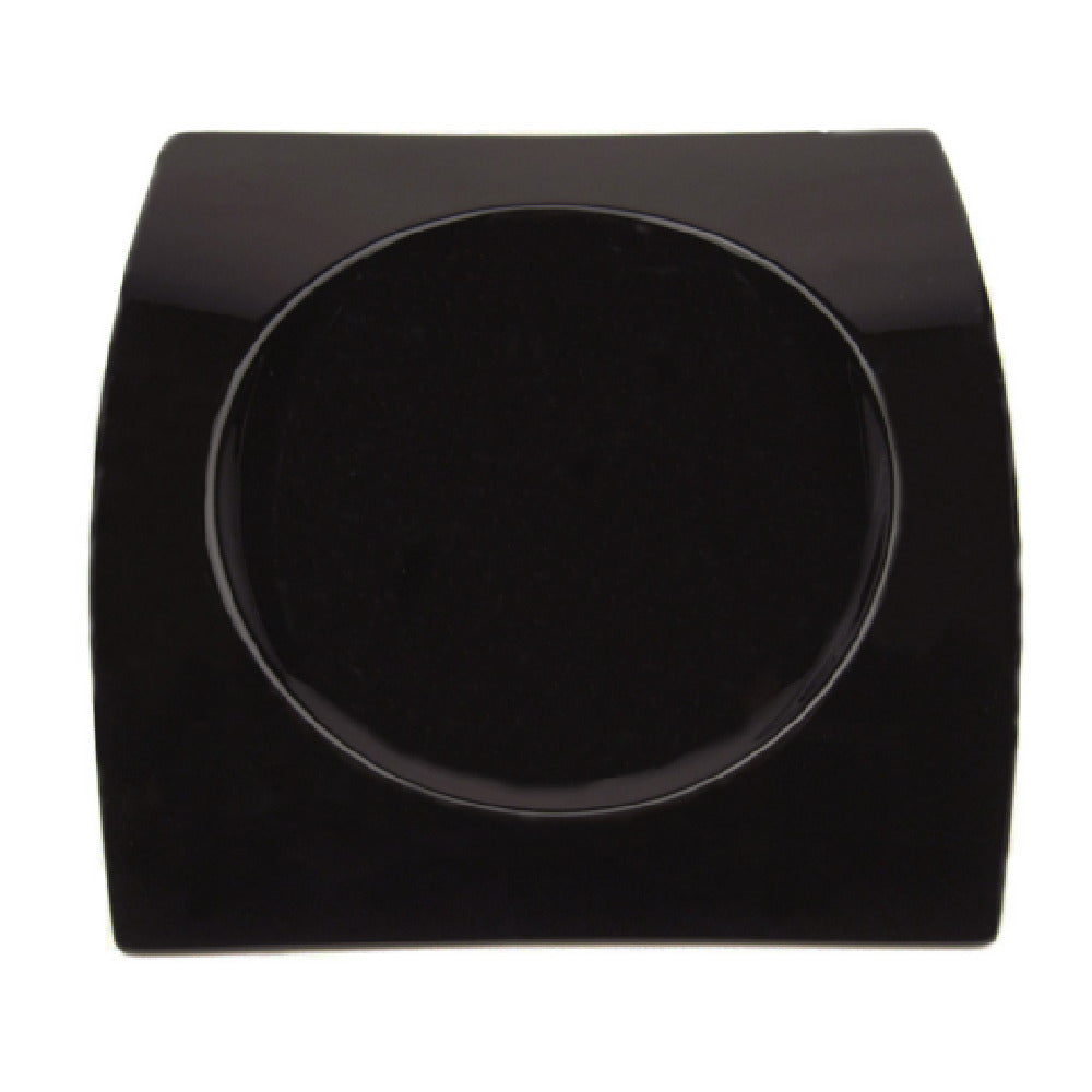 CAC China FSB-21-BLK Fashion Bridge Plate 12"L X 12-1/2"W X 2"H Rectangular