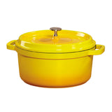 GET Enterprises CA-011-Y/BK/CC Heiss™ Induction Dutch Oven 2-1/2 Qt. (2-4/5 Qt. Rim Full)