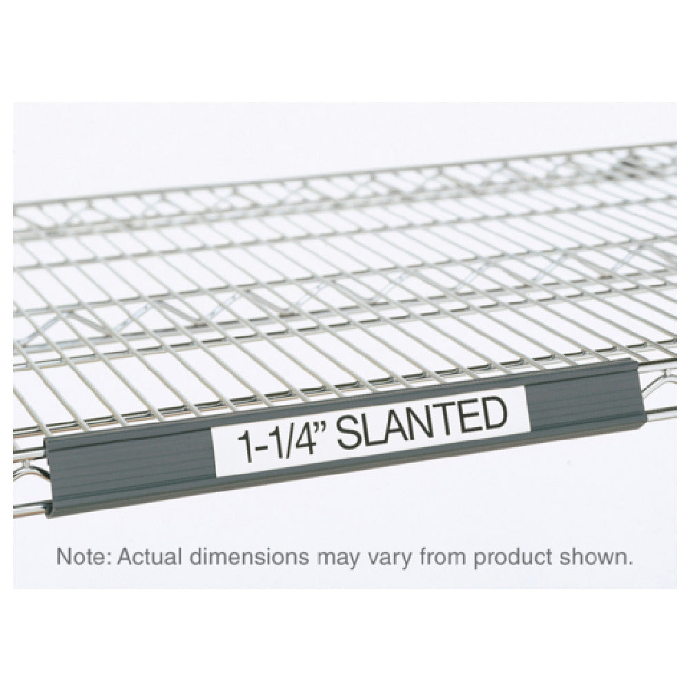 Metro 9990SL30 Super Erecta® Slanted Label Holder 25" X 1-1/4" Gray