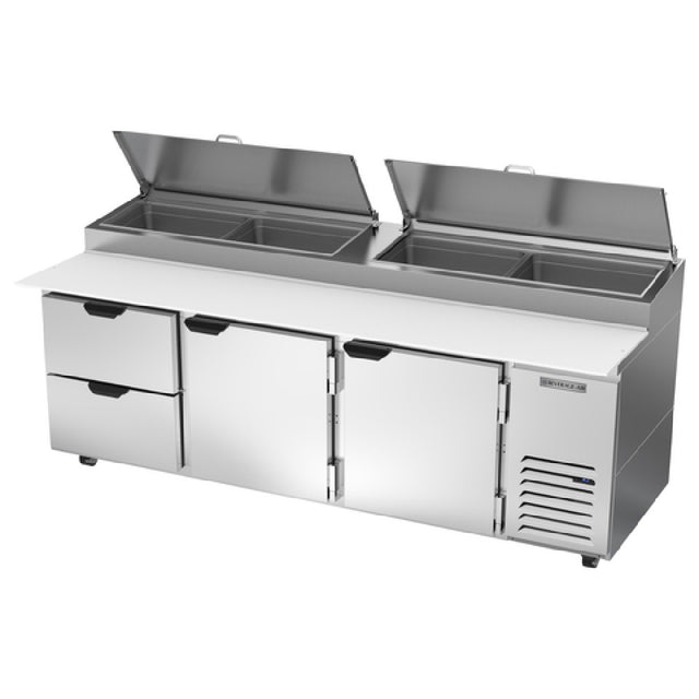 Beverage Air DPD93HC-2 Pizza Top Refrigerated Counter Three-section 93"W