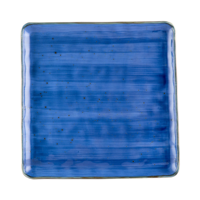CAC China TUS-SQ21-BLU Tucson Plate 12"L X 12"W X 3/4"H Square