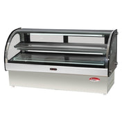 BakeMax BMCRD01 Curved Refrigerated Showcase Countertop 18-1/2"D X 35-7/16"W X 27"