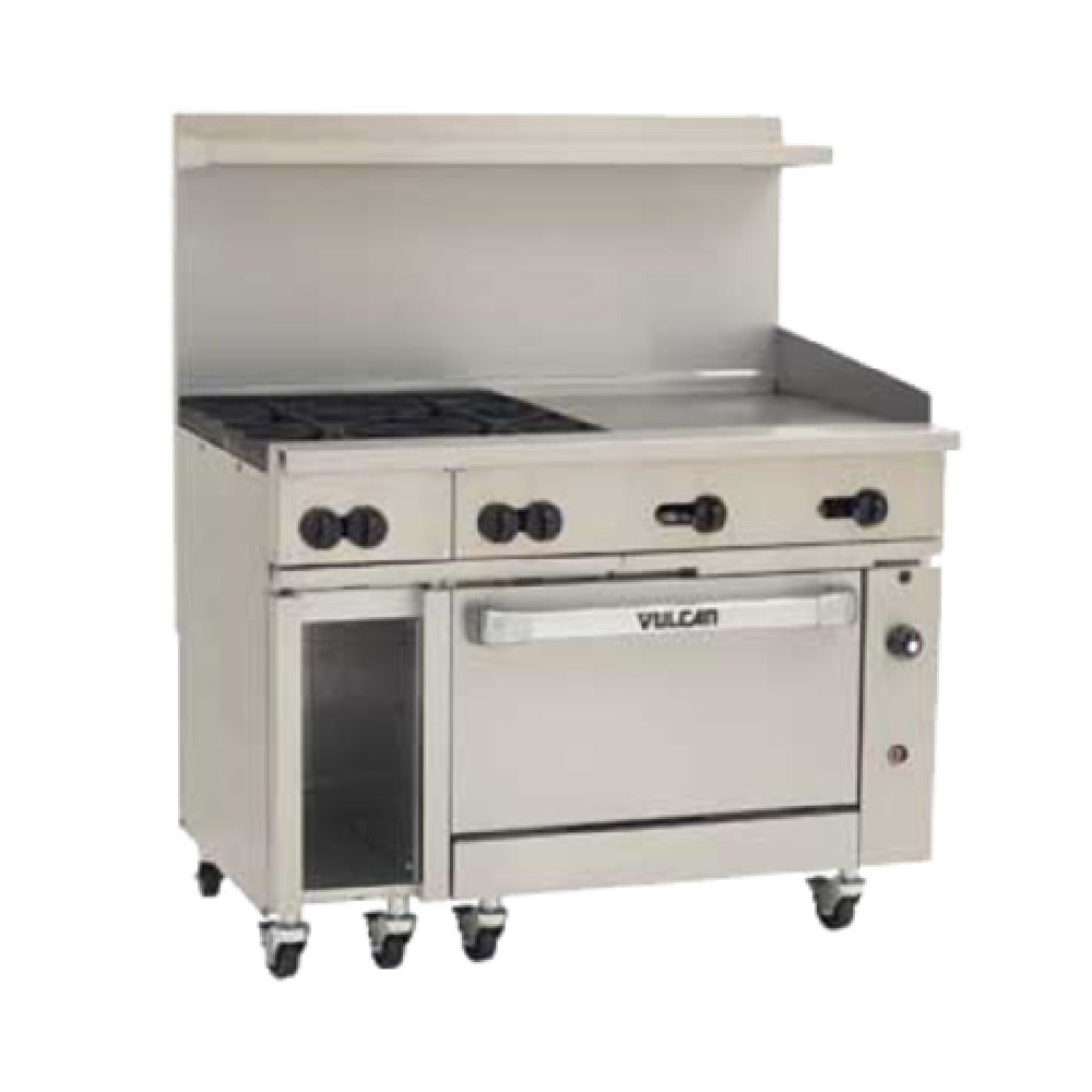 Vulcan 48S-4B24GTP - Endurance™ Restaurant Range, Gas, 48"
