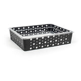 FOH BHO117BKI20 1/2 Size Dots Housing Shallow/Pan Set Matte Black Includes One BHO115BKI20 1/2 Size Dots Housing Shallow Matte Black