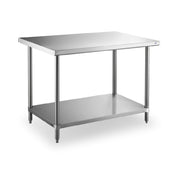 Steel Works Stainless SWWTS-2472-318 Worktable 24" X 72" X 34"H 18ga/304 Stainless Steel