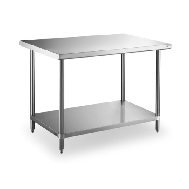 Steel Works Stainless SWWTS-3024-318 Worktable 30" X 24" X 34"H 18ga/304 Stainless Steel