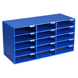 Alpine Industries ADI501-15-BLU Literature File Organizer 15 Compartment Cardboard