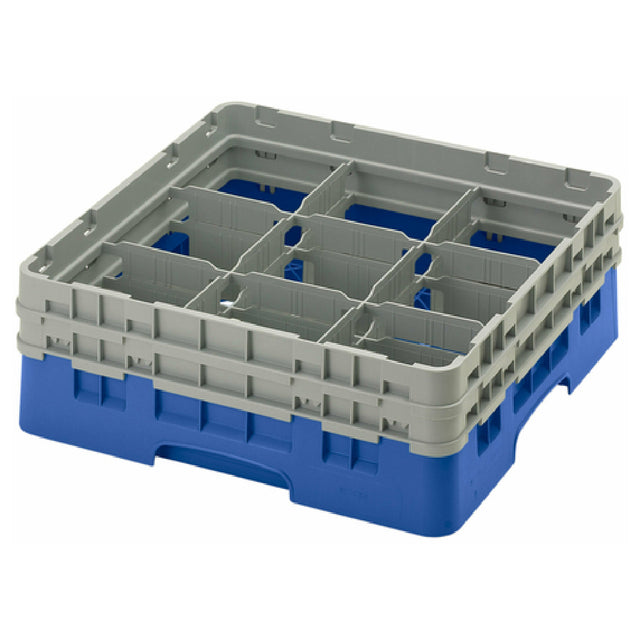 Cambro 9S434168 Camrack® Glass Rack With (2) Soft Gray Extenders Full Size