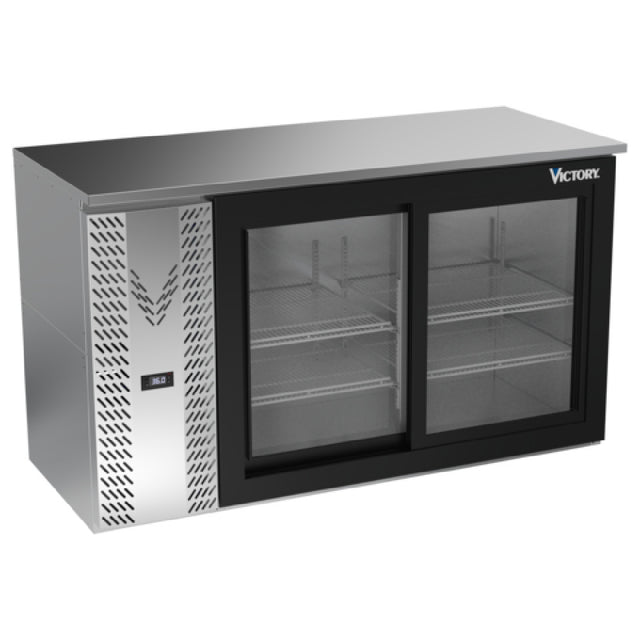 Victory VBBN58HC-F-GS-S - Back Bar Refrigerator, Food Rated, Two-section