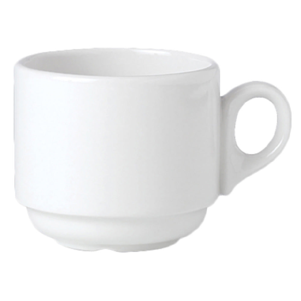 Steelite 11010154 Atlanta Stack Cup 7.5 Oz 4.25" X 3.125" X 2.63"