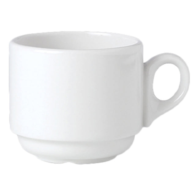 Steelite 11010154 Atlanta Stack Cup 7.5 Oz 4.25" X 3.125" X 2.63"