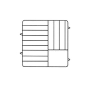 Vollrath PM1211-4-19 Plate Crate® Dishwasher Rack 8-3/4" To 9-3/16" Dia. (4) Extenders With Wire Dividers