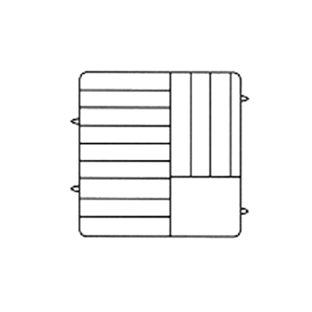 Vollrath PM1211-4-08 Plate Crate® Dishwasher Rack 8-3/4" To 9-3/16" Dia. (4) Extenders With Wire Dividers