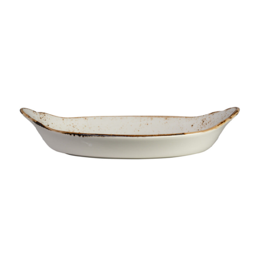 Steelite 11550320 Oval Earred Dish 27.5 Oz 12.0" X 6.5" X 2.5"