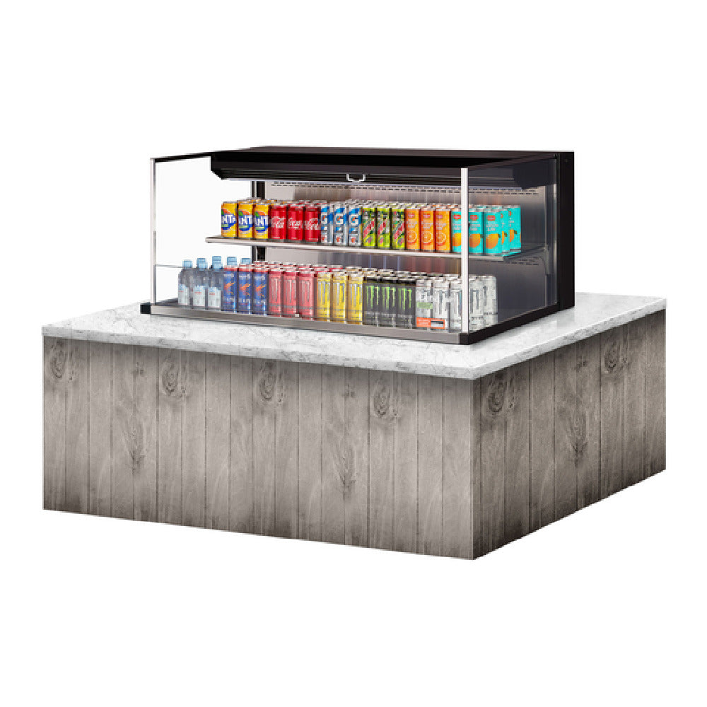Turbo Air TOM-48L-UF-W(B)-2SI-N - Drop-In Horizontal Open Display Case, Low Profile