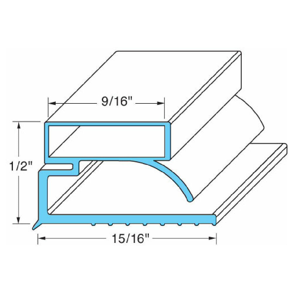 Styleline LE2 Screw On Magnetic Gasket Style D (size Rquired)