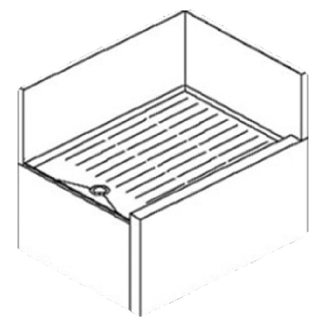 Perlick TS90RIC TS Series Underbar Inside Corner Drainboard 24"W X 18-9/16"D Drainboard Top