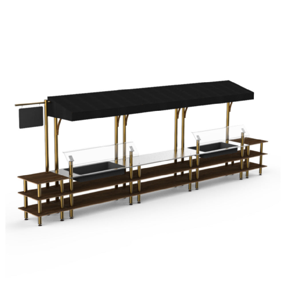 Steelite MGCMLA08WBBF Market Station Mixed Materials (minimum = Case Quantity 1 Per Case) (repack Item)