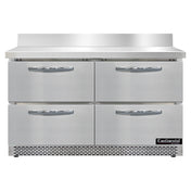 Continental Refrigerator SW48NBS-FB-D Work Top Refrigerator Front Breather 48" W