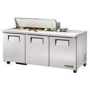 True Refrigeration TSSU-72-12-HC Sandwich/Salad Unit (12) 1/6 Size (4"D) Poly Pans