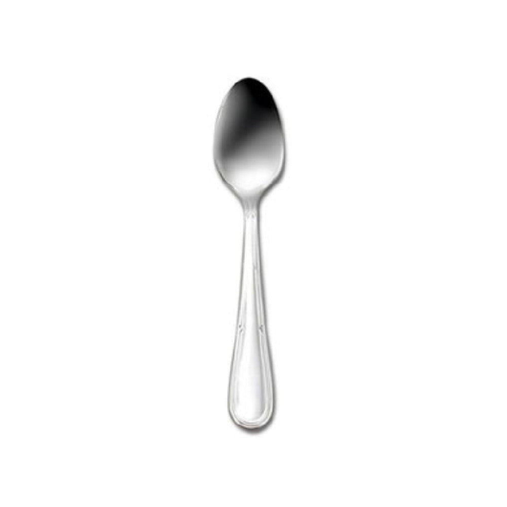 1880 Hospitality 1336SADF Oneida® A.D. Coffee Spoon 4-1/2" Linear Grooved Teardrop Shaped Handle