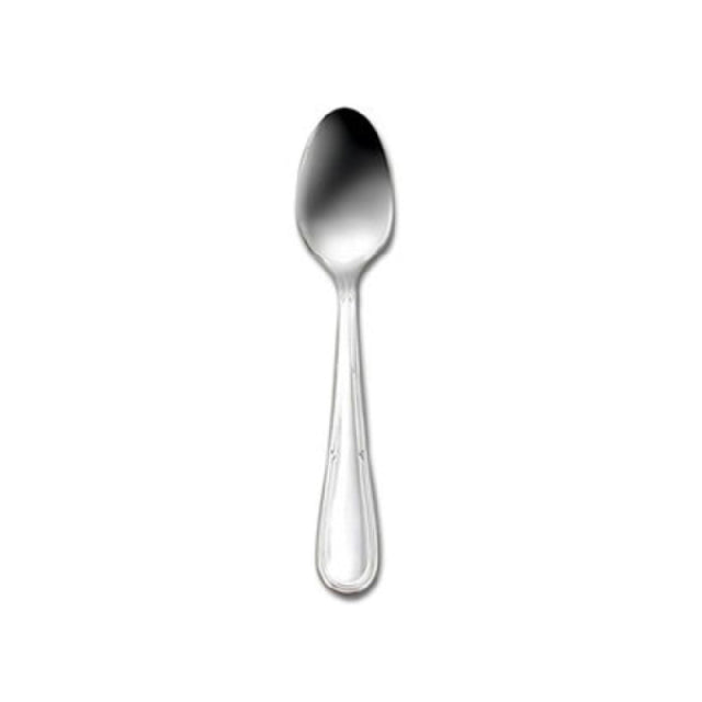 1880 Hospitality 1336SADF Oneida® A.D. Coffee Spoon 4-1/2" Linear Grooved Teardrop Shaped Handle