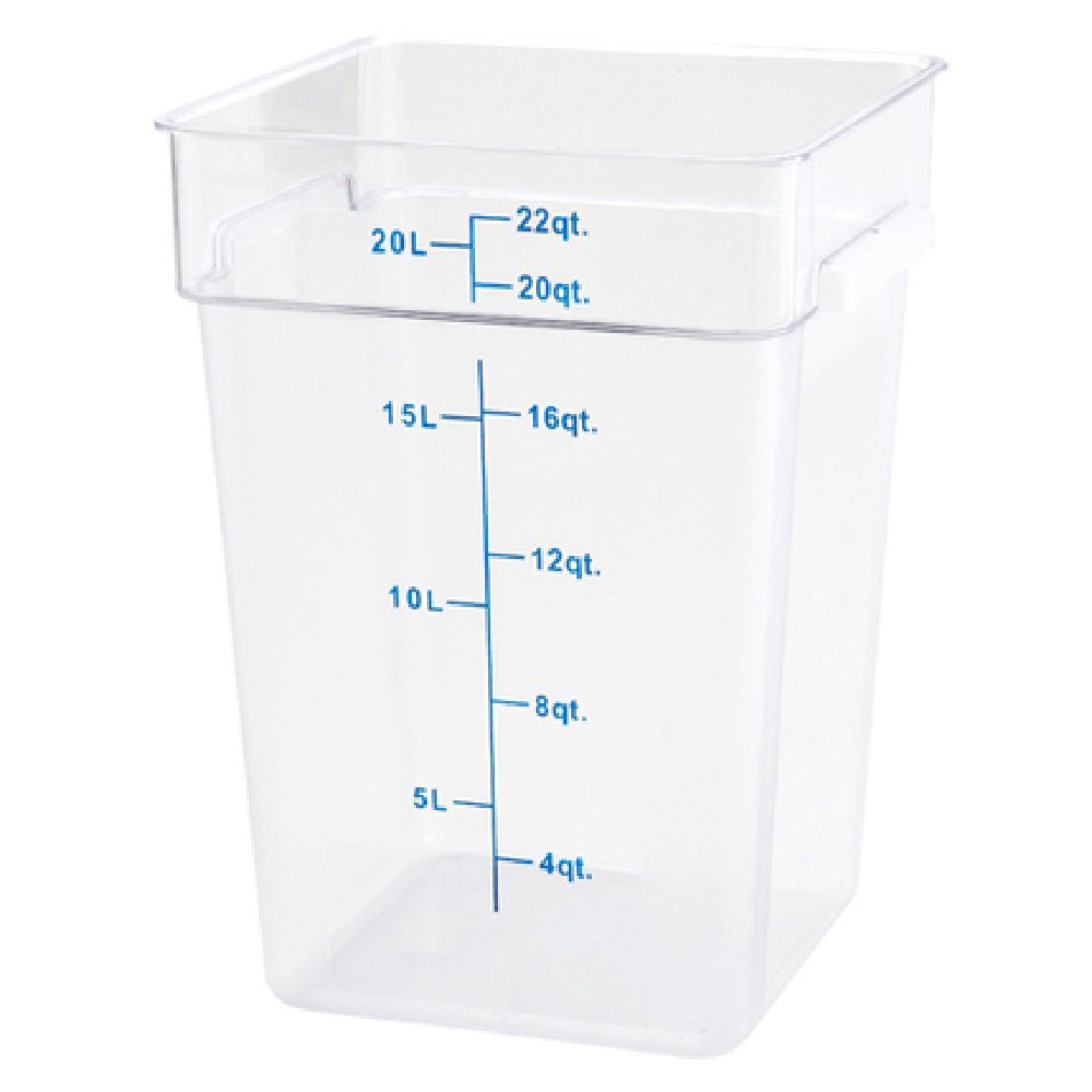 Winco PTSC-22 Storage Container 22 Qt. 11" X 12" X 15-5/8"H