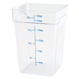 Winco PTSC-22 Storage Container 22 Qt. 11" X 12" X 15-5/8"H