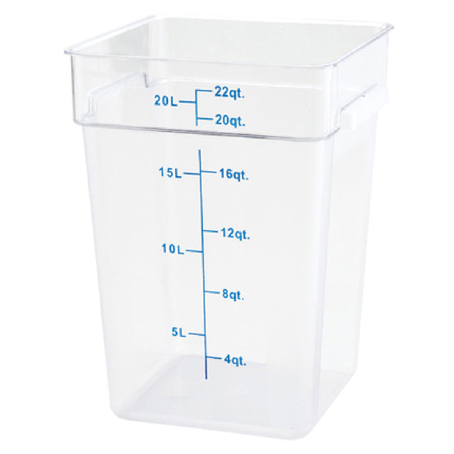 Winco PTSC-22 Storage Container 22 Qt. 11" X 12" X 15-5/8"H
