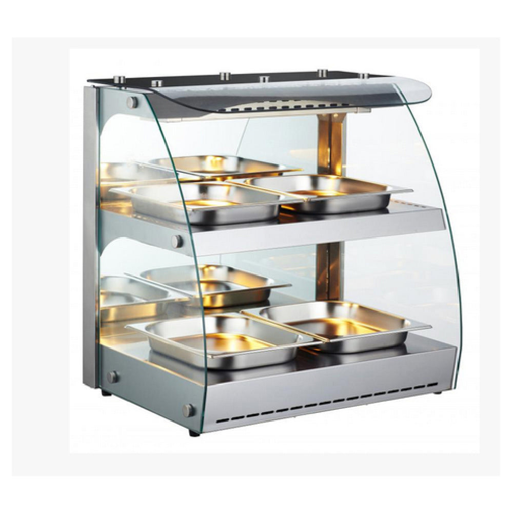 Omcan 43121 (FW-CN-0100-C) Heated Display Case Countertop Full-service