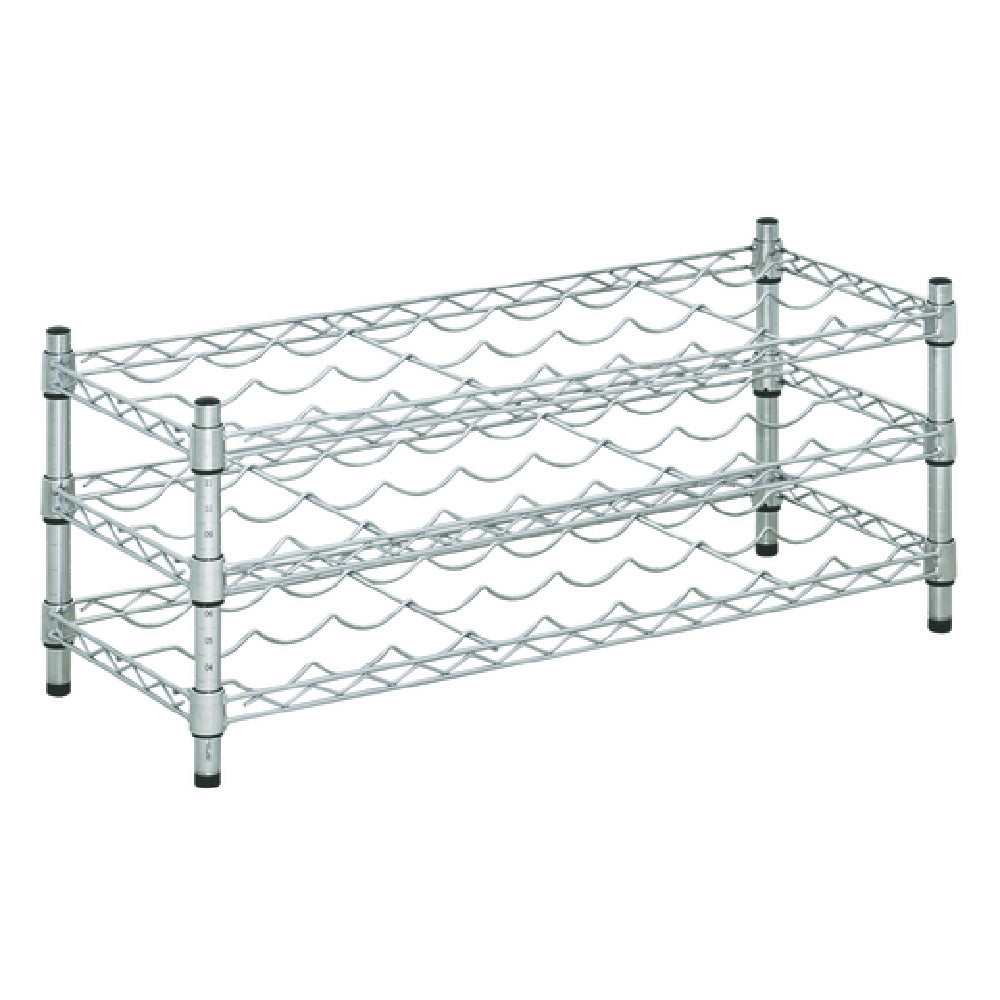 Hubert 12818 - Kratos Wire Wine Rack, 36"W X 14"D X 14"H, Countertop