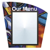 Hubert 53043 - Menu Board, 1-pocket, Wall-mount
